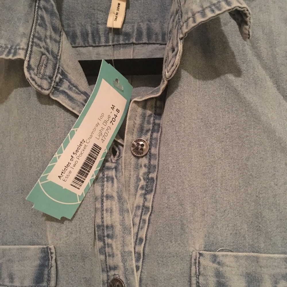 Articles of Society Chambray Top